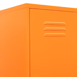 vidaXL Locker Cabinet Orange Steel Storage Office Furniture Cabinet Organiser - Additional view 6