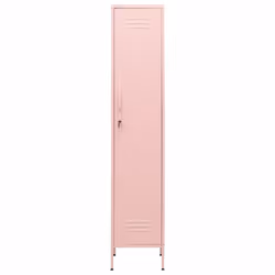 vidaXL Locker Cabinet Pink Steel Storage Office Furniture Cabinet Organiser