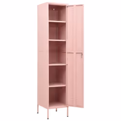 vidaXL Locker Cabinet Pink Steel Storage Office Furniture Cabinet Organiser - Additional view 5