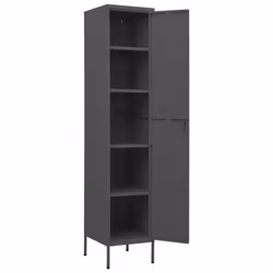 vidaXL Locker Cabinet Anthracite Steel Storage Office Home Cabinet Organiser - Additional view 5