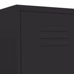 vidaXL Locker Cabinet Black Steel Storage Office Furniture Cabinet Organiser - Additional view 4