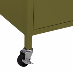 vidaXL Storage Cabinet Olive Green Steel Sideboard Cupboard Display Cabinet - Additional view 7