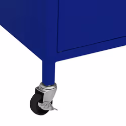 vidaXL Storage Cabinet Navy Blue Steel Sideboard Cupboard Display Cabinet - Additional view 7