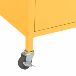 vidaXL Storage Cabinet Mustard Yellow Steel Sideboard Cupboard Display Cabinet - Additional view 7