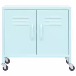 vidaXL Storage Cabinet Mint Steel Home Sideboard Cupboard Display Cabinet