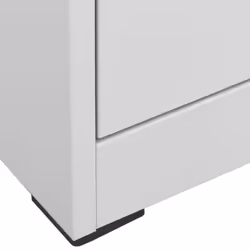 vidaXL Filing Cabinet Light Grey Steel Office Storage File Document Cabinet - Additional view 6