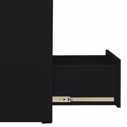 vidaXL Filing Cabinet Black Steel Office Storage File Drawer Document Cabinet - Additional view 8