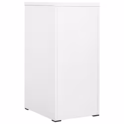 vidaXL Filing Cabinet White Steel Office Storage File Drawer Document Cabinet - Additional view 6