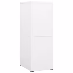 vidaXL Filing Cabinet White Steel Home Office Storage Document File Cabinet