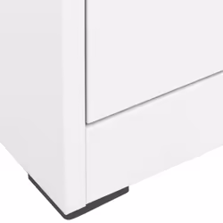 vidaXL Filing Cabinet White Steel Home Office Storage Document File Cabinet - Additional view 4
