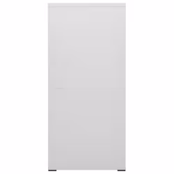 vidaXL Filing Cabinet Light Grey Steel Office Storage Document File Cabinet