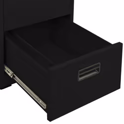 vidaXL Filing Cabinet Black Steel Office Storage File Drawer Document Cabinet - Additional view 8