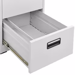 vidaXL Filing Cabinet Light Grey Steel Office Storage Document File Cabinet - Additional view 6