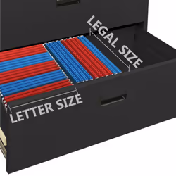 vidaXL Filing Cabinet Anthracite Steel Office File Storage Cabinet Lockable - Additional view 10