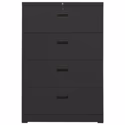 vidaXL Filing Cabinet Anthracite Steel Office File Storage Cabinet Lockable - Additional view 2