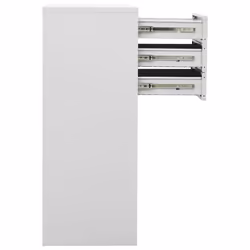 vidaXL Office Cabinet Light Grey Steel Furniture Filing File Storage Cabinet - Additional view 4