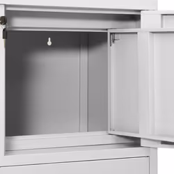vidaXL Office Cabinet Light Grey Steel Furniture Filing File Storage Cabinet - Additional view 7