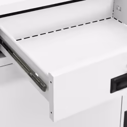 vidaXL Office Cabinet White Steel Home Furniture Filing File Storage Cabinet