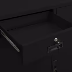 vidaXL Office Cabinet Black Steel Home Furniture Filing File Storage Cabinet - Additional view 4