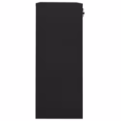 vidaXL Office Cabinet Black Steel Home Furniture Filing File Storage Cabinet - Additional view 6