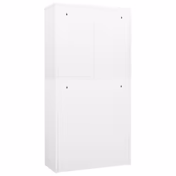 vidaXL Office Cabinet White Steel Home Furniture Filing File Storage Cabinet - Additional view 5