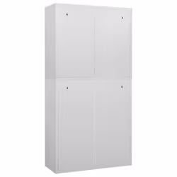vidaXL Office Cabinet Light Grey Steel Furniture Filing File Storage Cabinet - Additional view 5