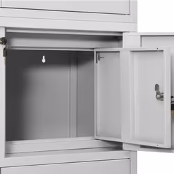 vidaXL Office Cabinet Light Grey Steel Furniture Filing File Storage Cabinet - Additional view 7
