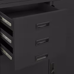 vidaXL Office Cabinet Anthracite Steel Furniture Filing File Storage Cabinet