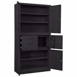 vidaXL Office Cabinet Anthracite Steel Furniture Filing File Storage Cabinet - Additional view 6