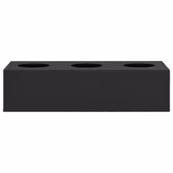 vidaXL Office Flower Box Anthracite Steel Garden Patio Plant Box Flower Pot - Additional view 2