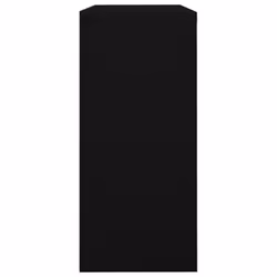 vidaXL Sliding Door Cabinet Black Steel Sideboard Display Cabinet Furniture