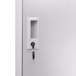 vidaXL Locker Cabinet Light Grey Steel Wardrobe School Office Locker Cabinet - Additional view 5