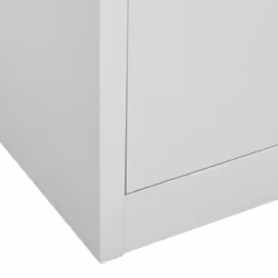 vidaXL Locker Cabinet Light Grey Steel Wardrobe School Office Locker Cabinet - Additional view 6