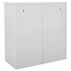 vidaXL Locker Cabinet Light Grey Steel Wardrobe School Office Locker Cabinet - Additional view 4