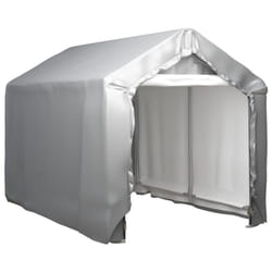 vidaXL Storage Tent 180x300 cm Steel Grey Outdoor Canopy Pavilion Shed Carport