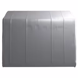 vidaXL Storage Tent Steel Grey Outdoor Structure Canopy Pavilion Shed Carport