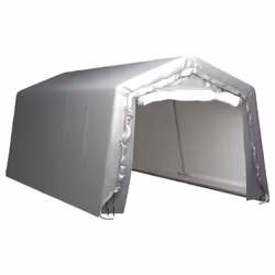 vidaXL Storage Tent 300x600 cm Steel Grey Outdoor Accessories Pavilion Canopy