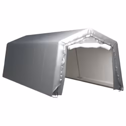 vidaXL Storage Tent 300x750 cm Steel Grey Outdoor Accessories Pavilion Canopy