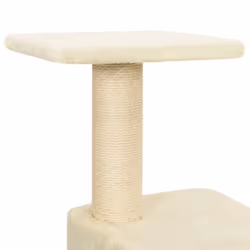 vidaXL Cat Tree with Sisal Scratching Posts Cream Cat Furniture Play Tower - Additional view 7