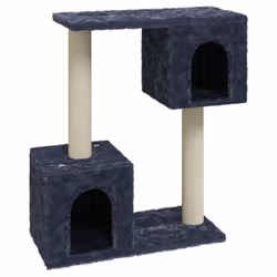 vidaXL Cat Tree with Sisal Scratching Posts Dark Grey Cat Playhouse Condo