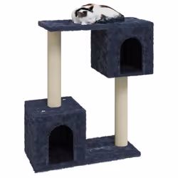 vidaXL Cat Tree with Sisal Scratching Posts Dark Grey Cat Playhouse Condo