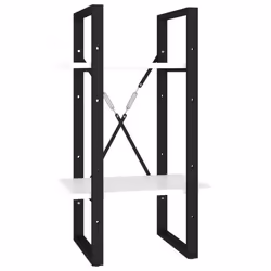 VidaXL 806407, White, Metal, Wood, 400 mm, 300 mm, 700 mm