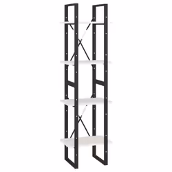 VidaXL 806423, White, Metal, Wood, Pinewood, 400 mm, 300 mm