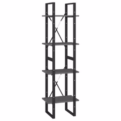 VidaXL 806424, Grey, Metal, Wood, Pinewood, 400 mm, 300 mm