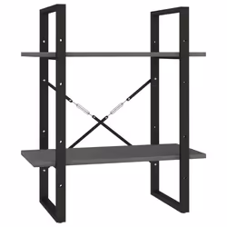 VidaXL 806434, Grey, Metal, Wood, Pinewood, 600 mm, 300 mm