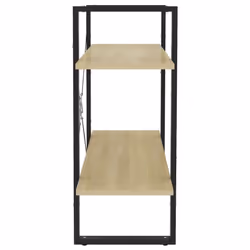 vidaXL 2-Tier Book Cabinet Sonoma Oak Engineered Wood Storage Rack Bookcase - Additional view 5