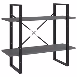 VidaXL 806454, Grey, Metal, Wood, Pinewood, 800 mm, 300 mm