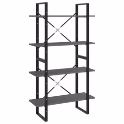 VidaXL 806464, Grey, Metal, Wood, Pinewood, 800 mm, 300 mm