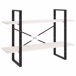 VidaXL 806473, White, Metal, Wood, Pinewood, 1000 mm, 300 mm