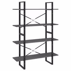 VidaXL 806484, Grey, Metal, Wood, Pinewood, 1000 mm, 300 mm